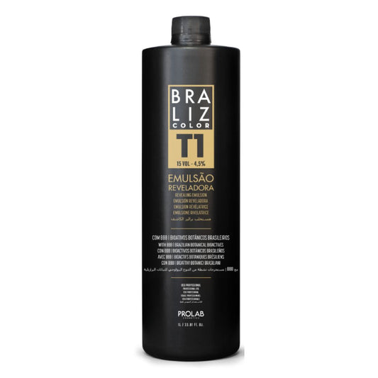 BRALIZ COLOR - T1 REVEALING EMULSION - 15 VOL - 4.5% FS Cosmetics